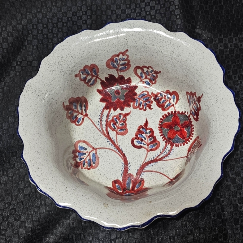 Italian pottery bowl numbered and gorgeous!!